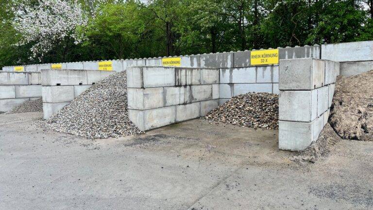 Betonblocksteine Schüttgutboxen